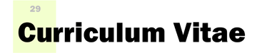 Curriculum Vitae Banner
